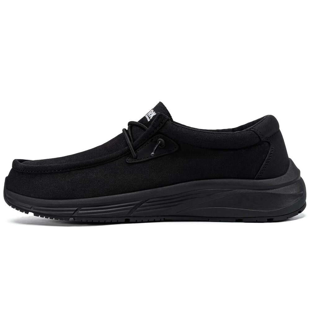 LARNMERN MEN NON SLIP SHOES WORK SLIP ON FOOD SERVICE SLIP RESISTANT SHOE K